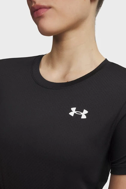 Жіноча чорна футболка Tech Mesh SS-BLK Under Armour XS 6009990-001 - зображення 3