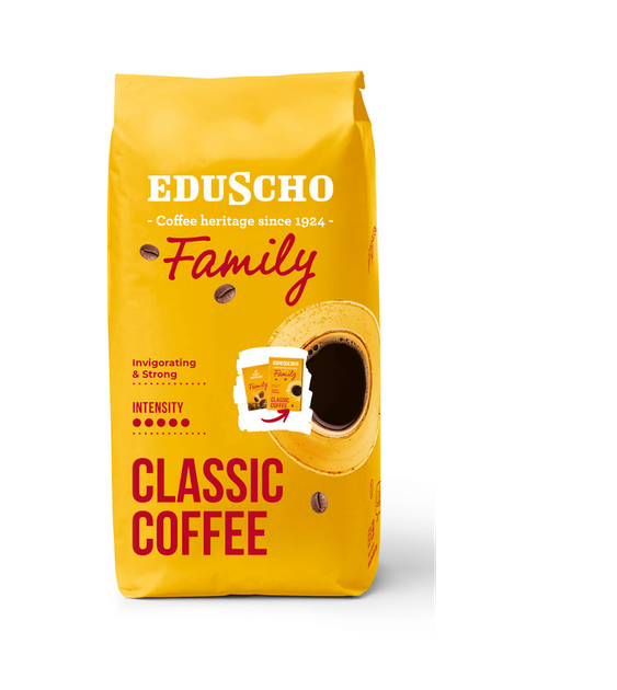 Кава в зернах Tchibo Eduscho Family 1кг - Фото 1 Кава в зернах Tchibo Eduscho Family 1кг - зображення 1