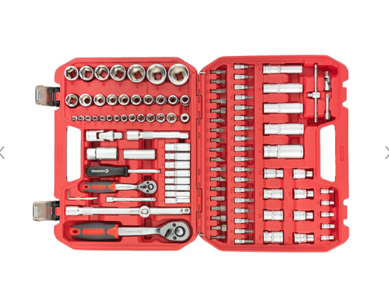 Набір інструментів 1/2" & 1/4" 110од (ET-6108SP) INTERTOOL ET-9108 - Фото 2 Набір інструментів 1/2" & 1/4" 110од (ET-6108SP) INTERTOOL ET-9108 - зображення 2