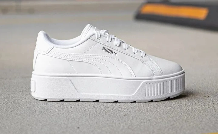 Кеди Puma Karmen Leather White/White/Silver р. 9.5/40.5/26.5см - Фото 7 Кеди Puma Karmen Leather White/White/Silver р. 9.5/40.5/26.5см - зображення 7
