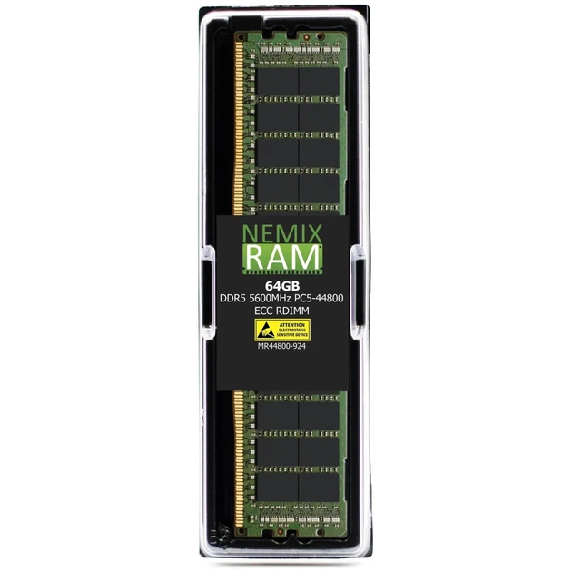 Модуль пам'яті для сервера Kingston DDR5-5600 64GB ECC REG CL46 x80 2RX4 1.1V 288-pin 16Gbit Micron D (KSM56R46BD4-64MD) - Фото 3 Модуль пам'яті для сервера Kingston DDR5-5600 64GB ECC REG CL46 x80 2RX4 1.1V 288-pin 16Gbit Micron D (KSM56R46BD4-64MD) - зображення 3