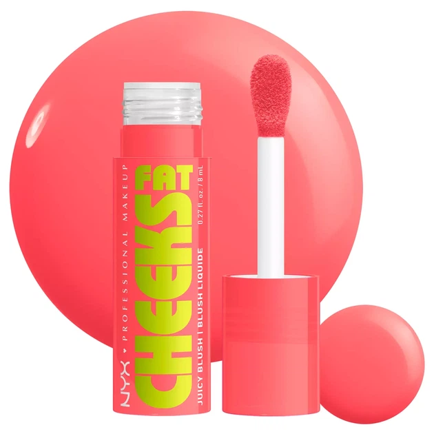 Róż do twarzy NYX Professional Makeup Fat Cheeks 05 Peach Plunge 8 ml (800897271220) - obraz 3