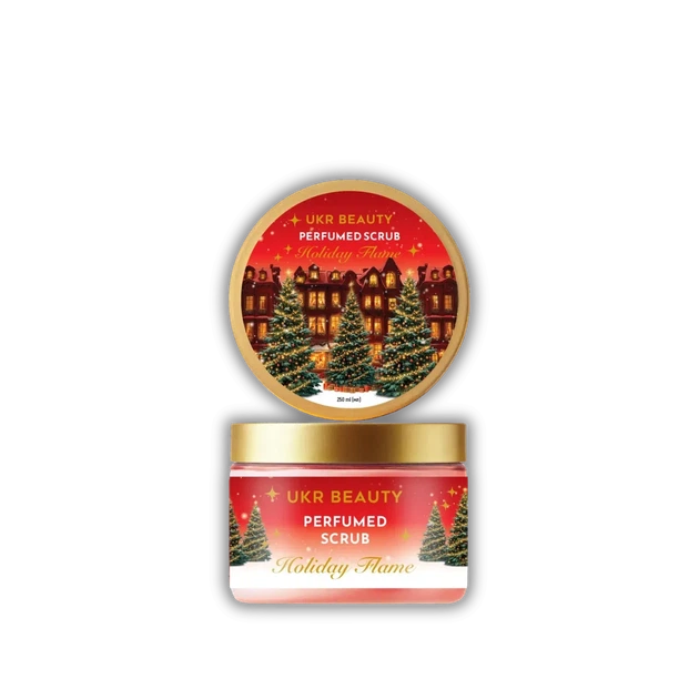 Новорічний набір для тіла UKR BEAUTY Holiday Flame (Святкове полум'я) - скраб, гель для душу, крем, міст - Фото 2 Новорічний набір для тіла UKR BEAUTY Holiday Flame (Святкове полум'я) - скраб, гель для душу, крем, міст - зображення 2