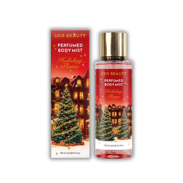 Новорічний набір для тіла UKR BEAUTY Holiday Flame (Святкове полум'я) - скраб, гель для душу, крем, міст - Фото 5 Новорічний набір для тіла UKR BEAUTY Holiday Flame (Святкове полум'я) - скраб, гель для душу, крем, міст - зображення 5