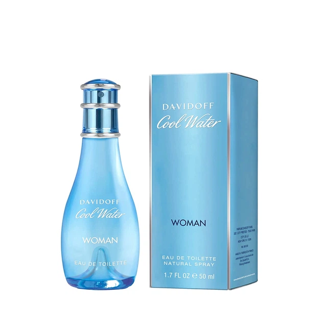 Туалетна вода для жінок Davidoff COOL WATER WOMAN, 50 мл - Фото 2 Туалетна вода для жінок Davidoff COOL WATER WOMAN, 50 мл - зображення 2