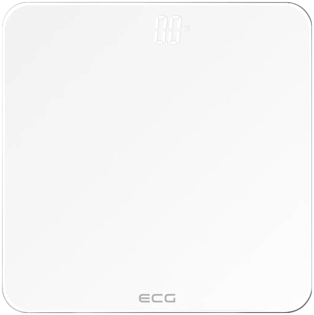 Весы напольные 180 кг 100 г для дома стекло белый ECG MC-4552 - изображение 3