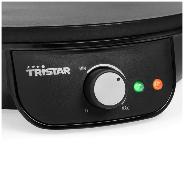 Блинница 1000 Вт 30 см для кухни антипригарное покрытие черный Tristar MC-3447 - изображение 4