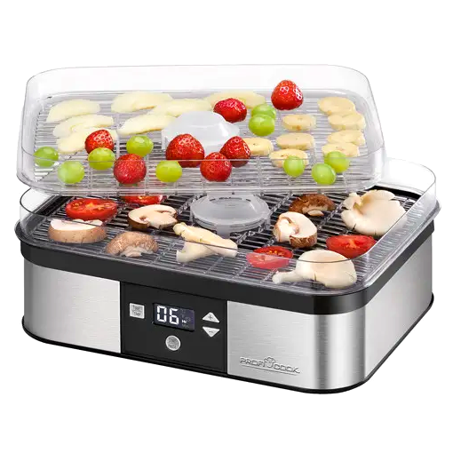 Сушка для овощей и фруктов 4 яруса мощность 350 Вт для кухни Profi Cook MC-0731 - изображение 2