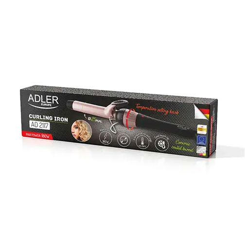 Плойка локон 25 мм керамическое покрытие 4 температурных режима Adler MC-2192 - изображение 9