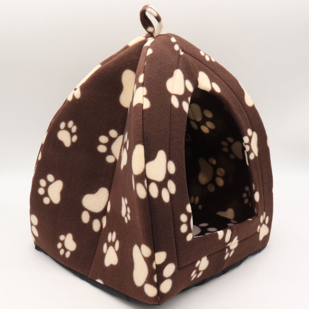 Мягкий домик для собак и кошек, Pet Hut White, Коричневый / Спальное место для животных / Будка-лежанка мягкая - Фото 9 Мягкий домик для собак и кошек, Pet Hut White, Коричневый / Спальное место для животных / Будка-лежанка мягкая - изображение 9