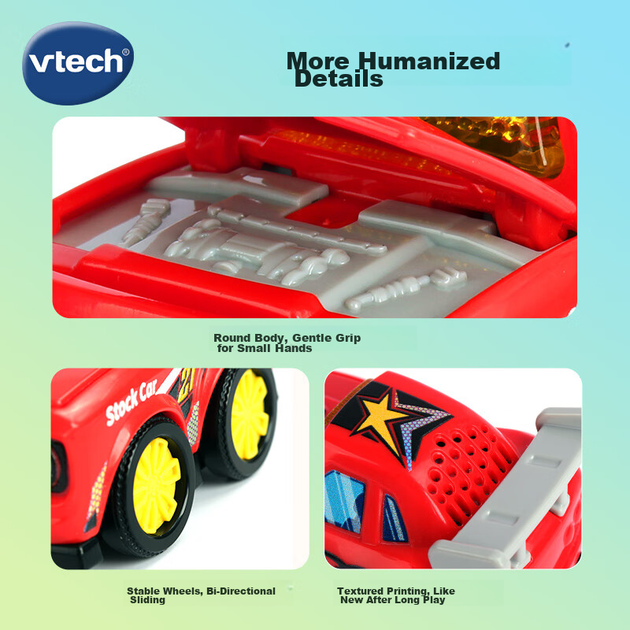 Машинка VTech игрушечная гоночная с музыкой/подсветкой, для детей, подарочная - изображение 8
