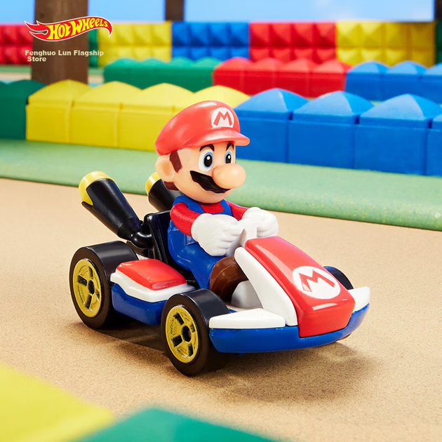 HOT WHEELS (випадково відправлений цілісний), гоночна машинка, подарункове колекційне видання іграшки - класична тематична машинка Mario, серія GBG25 - изображение 5