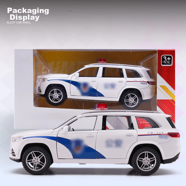 Машинка Chiyu Toys GLS 580 поліцейська зі сплаву, модель, подарунок - Фото 12 Машинка Chiyu Toys GLS 580 поліцейська зі сплаву, модель, подарунок - зображення 12