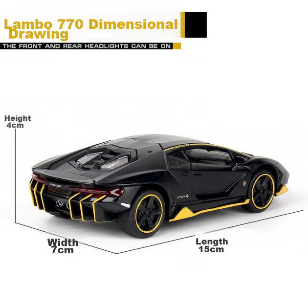 Машинка коллекционная Anby Families Lamborghini для детей 3-6 лет подарочная - изображение 10