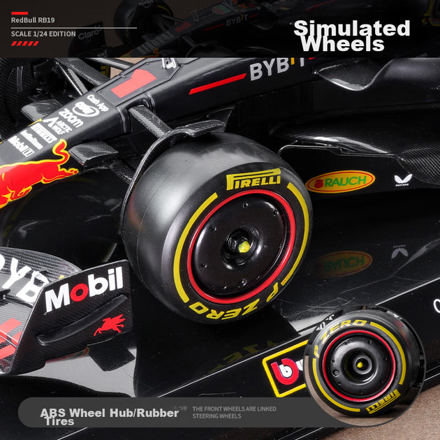 Літа модель гоночного автомобіля Формули-1 Red Bull RB19 Макса Ферстаппена №1 Bimeigao 1:24 для хлопчиків - зображення 6