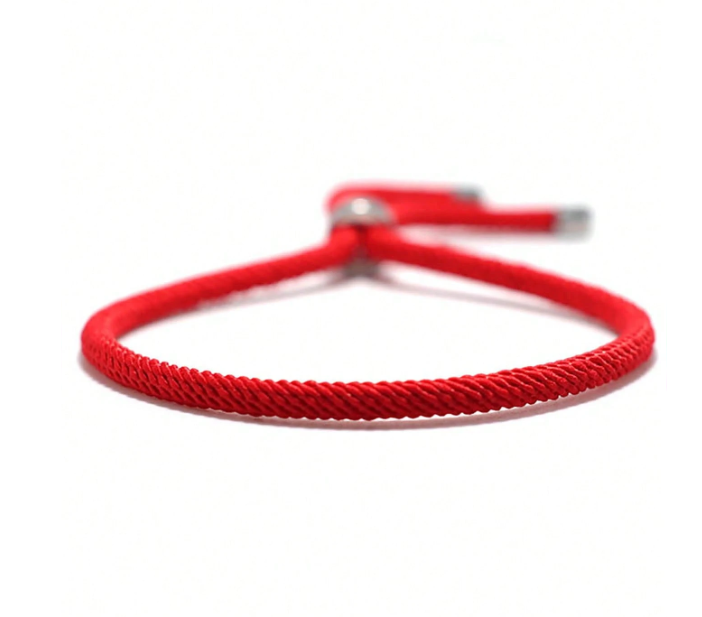 Регульований браслет удачі Yoga Braclet, легкий та стильний чоловічий, жіночий браслет червоний - изображение 4