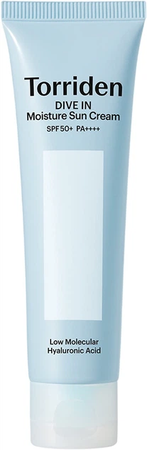 Krem przeciwsłoneczny Torriden Dive-In Watery Moisture SPF50+ PA++++ 60 ml (8809784601340) - Zdjęcie 1 Krem przeciwsłoneczny Torriden Dive-In Watery Moisture SPF50+ PA++++ 60 ml (8809784601340) - obraz 1