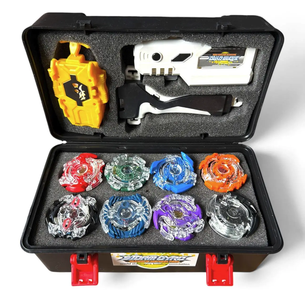Подарочный набор Beyblade Burst Evolution — 8 бейблейдов, арена, кейс - изображение 3