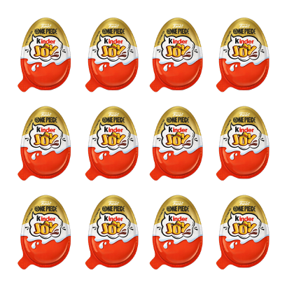 Набор Шоколадное Яйцо 12шт Kinder Joy One Piece 20g - Фото 1 Набор Шоколадное Яйцо 12шт Kinder Joy One Piece 20g - изображение 1