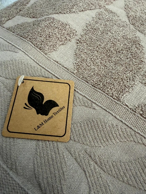 Махровое полотенце сауна 90х180 хлопок 100% L&M Home Textiles мокко - Фото 3 Махровое полотенце сауна 90х180 хлопок 100% L&M Home Textiles мокко - изображение 3