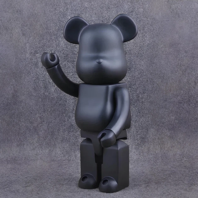 Дизайнерська іграшка Беарбрік чорний. Статуетка Bearbrick 28 см. Фігурка для інтер'єру ведмідь Беарбрік 400% - Фото 5 Дизайнерська іграшка Беарбрік чорний. Статуетка Bearbrick 28 см. Фігурка для інтер'єру ведмідь Беарбрік 400% - зображення 5