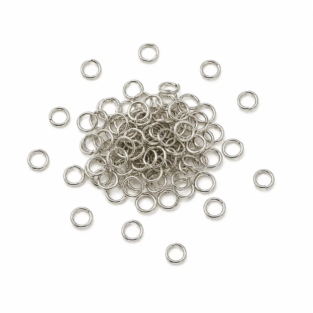 Кільця 8мм фасовка 5г колір (К5-8мм/steel) - Фото 1 Кільця 8мм фасовка 5г колір (К5-8мм/steel) - изображение 1