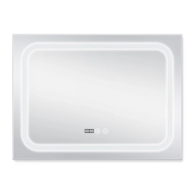 Дзеркало для ванної кімнати Qtap Mideya 800x600 DC-F908 з LED-підсвічуванням та антизапотіванням (QT2078F908W) - зображення 2