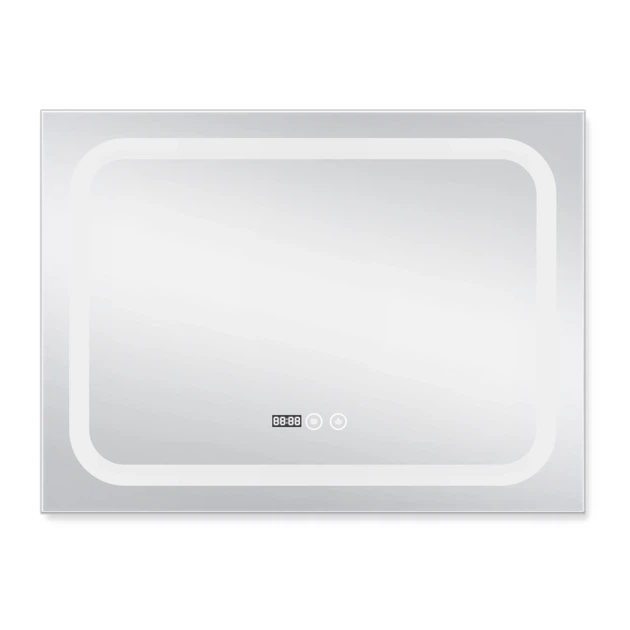 Дзеркало для ванної кімнати Qtap Mideya 800x600 DC-F908 з LED-підсвічуванням та антизапотіванням (QT2078F908W) - зображення 3