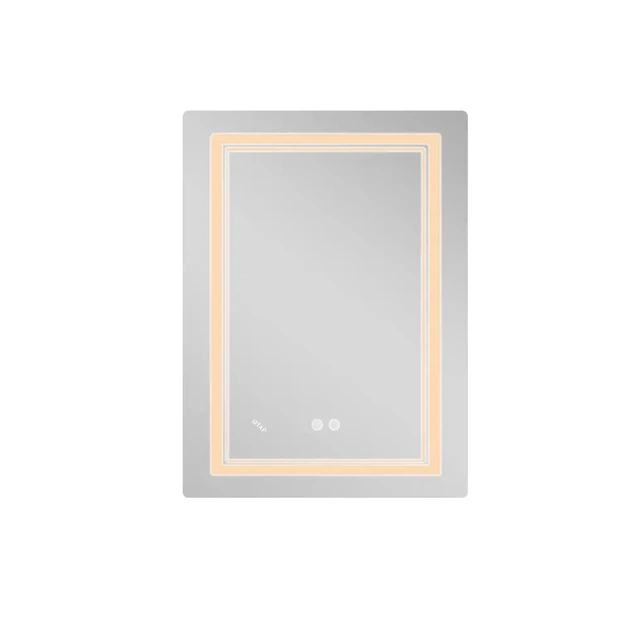 Дзеркало для ванної кімнати Qtap Cardinal CA2 800x600 прямокутне, з фронтальною LED-підствідкою (QT0478C608048453) - зображення 4