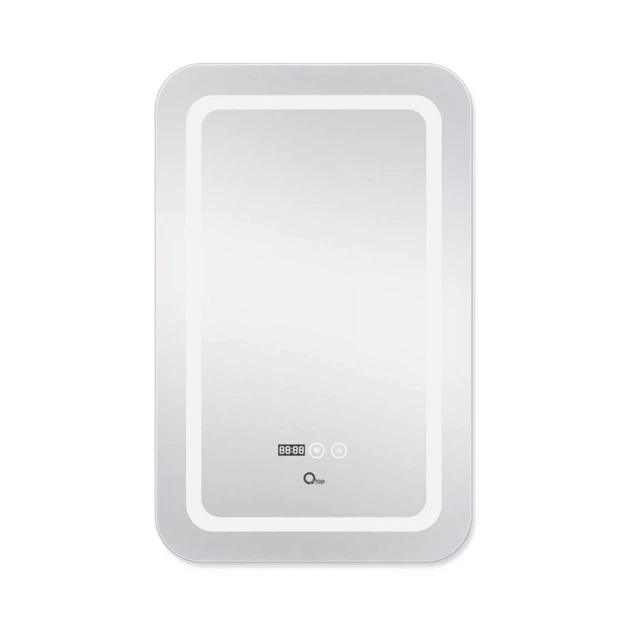 Дзеркало для ванної кімнати Qtap Mideya 500x800 DC-F911 з LED-підсвічуванням та антизапотіванням (QT2078F911W) - зображення 2