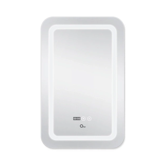 Дзеркало для ванної кімнати Qtap Mideya 500x800 DC-F911 з LED-підсвічуванням та антизапотіванням (QT2078F911W) - зображення 3