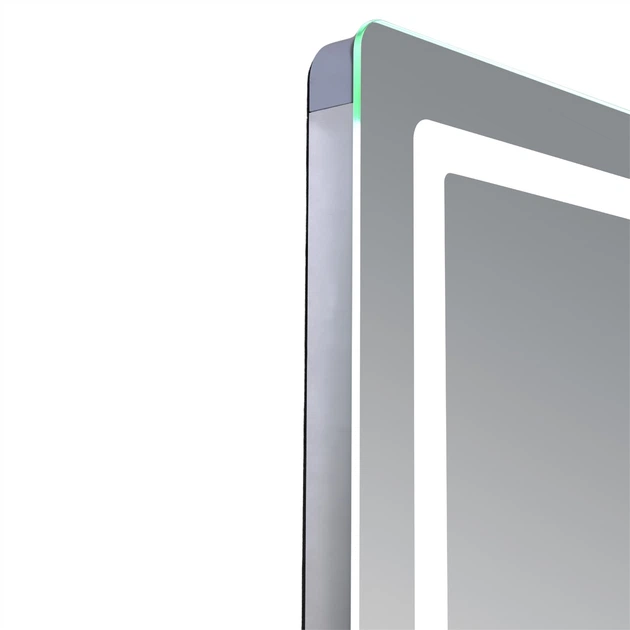 Дзеркало для ванної кімнати Qtap Mideya 1000x800 прямокутне, з LED-підсвічуванням та антизапотіванням (QTMID100080049266) - Фото 4 Дзеркало для ванної кімнати Qtap Mideya 1000x800 прямокутне, з LED-підсвічуванням та антизапотіванням (QTMID100080049266) - зображення 4