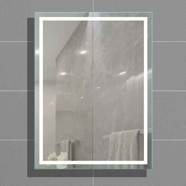 Зеркало для ванной комнаты AVT Эко 800x600 прямоугольное, с LED-подсветкой - изображение 2
