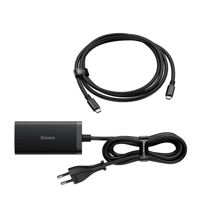 Адаптер мережевий зарядний пристрій Baseus GaN5 Pro 3 порти 140W CCGP110201 - Фото 1 Адаптер мережевий зарядний пристрій Baseus GaN5 Pro 3 порти 140W CCGP110201 - изображение 1