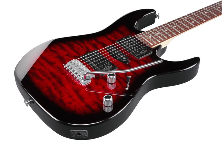 Електрогітара IBANEZ GRX70QA-TRB - зображення 3