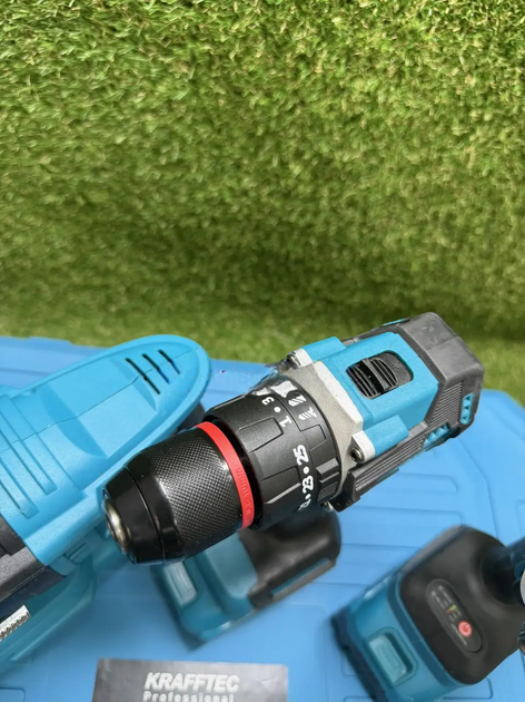 Набор инструментов Krafftec PRO 5 в 1 48V, 2 АКБ 8Ah, шуруповерт, перфоратор, болгарка, гайковерт, циркулярная пила - изображение 9