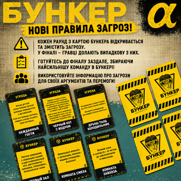 Настольная игра Бункер Поколение Альфа на русском языке стратегическая психологическая игра для компании 16+ самостоятельная версия и дополнение к Бункер и Бункер Б игра на выживание для вечеринок, друзей и крупной компании - изображение 4