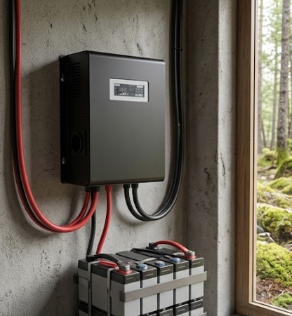 Інвертори напруги Volt Polska SINUS PRO 2000 W 24/230V 1400/2000W із зарядкою Гібридний перетворювач - зображення 10