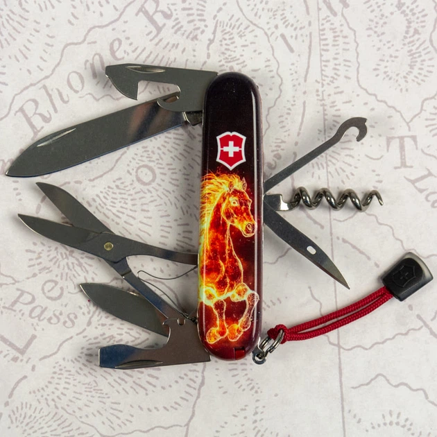 Нож Victorinox Climber Zodiac Конь Fire (1049-Vx13703_Z5210pk) - изображение 7