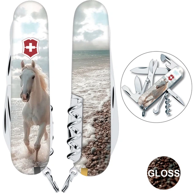 Нож Victorinox Climber Zodiac Конь White/Beige (1049-Vx13703.7_Z5270pk) - изображение 2