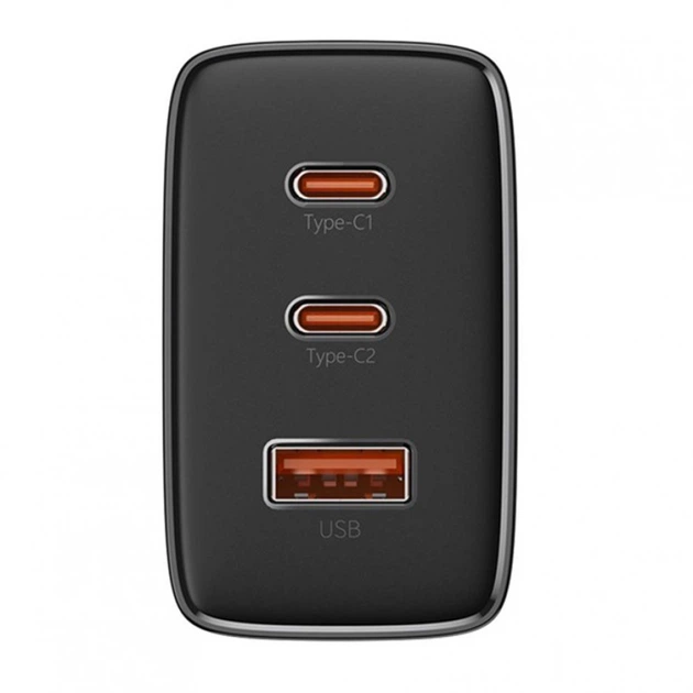 МЗП Baseus Cube Pro Fast Charger 65W (2 Type-C + USB) black - изображение 3