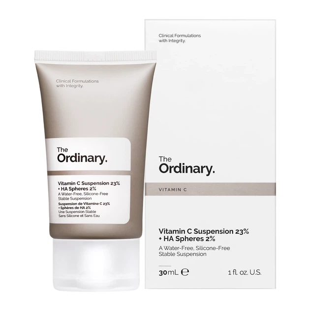 Крем-сироватка для обличчя THE ORDINARY Vitamin C Suspension 23% + HA Spheres 2% 30 мл з вітаміном C для освітлення та вирівнюванн - изображение 2