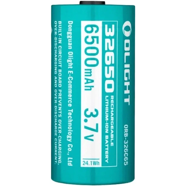 Акумуляторна батарея Olight 32650 6500 mAh mAh 0.9002.0165 - Фото 2 Акумуляторна батарея Olight 32650 6500 mAh mAh 0.9002.0165 - изображение 2