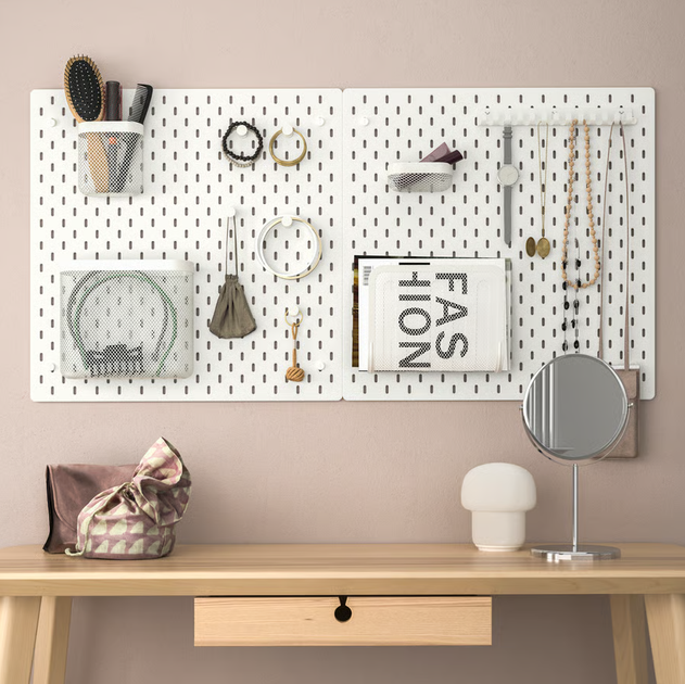 Перфорована дошка, біла,56x56 см SKADIS IKEA 805.866.48 - Фото 3 Перфорована дошка, біла,56x56 см SKADIS IKEA 805.866.48 - зображення 3