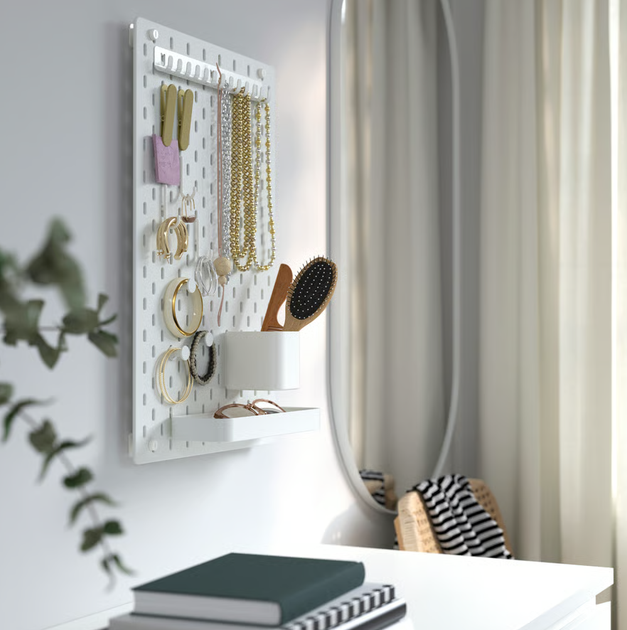Перфорированная доска, белая, 36x56 см. SKADIS IKEA 205.866.46 - Фото 4 Перфорированная доска, белая, 36x56 см. SKADIS IKEA 205.866.46 - изображение 4