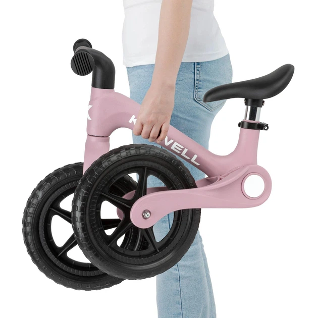 Беговел Kidwell Flex Pink (складной механизм CLICK&FOLD, нейлоновая рама, колеса EVA 29 см, до 30 кг) - изображение 10