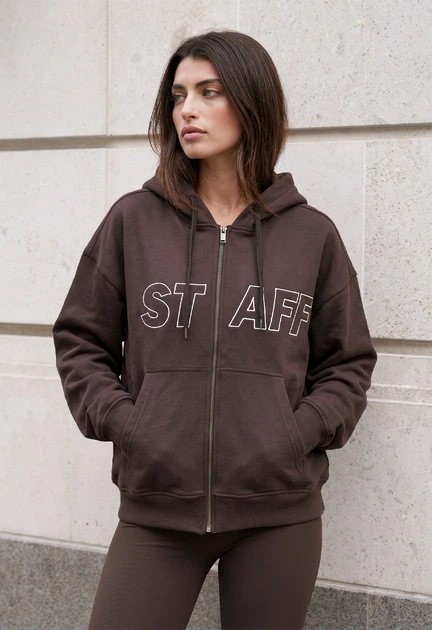 Женский худой стаф коричневый оверсайз с логотипом Staff brown logo oversize M-L (402549) - Фото 1 Женский худой стаф коричневый оверсайз с логотипом Staff brown logo oversize M-L (402549) - изображение 1