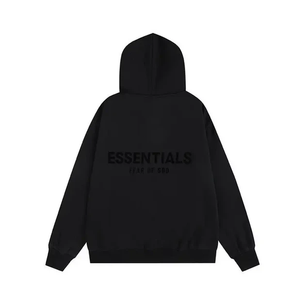 Худі Essentials Fear Of God із логотипами з двох сторін чорного кольору(S). - зображення 2