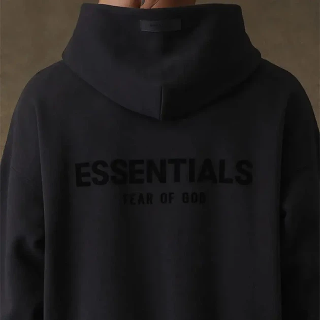 Худі Essentials Fear Of God із логотипами з двох сторін чорного кольору(S). - зображення 6