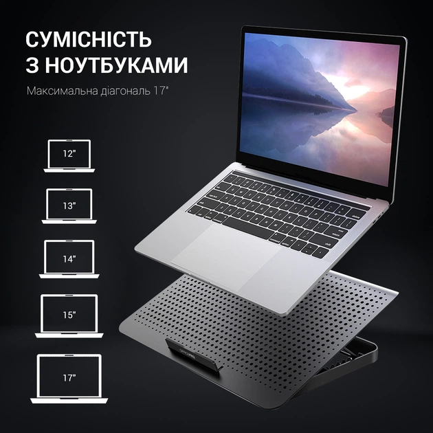 Підставка для охолодження ноутбука OfficePro (CP500B) - зображення 11